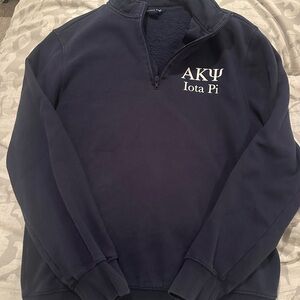 Alpha Kappa Psi Sport-Tek Navy Quarter-Zip Pullover - Medium